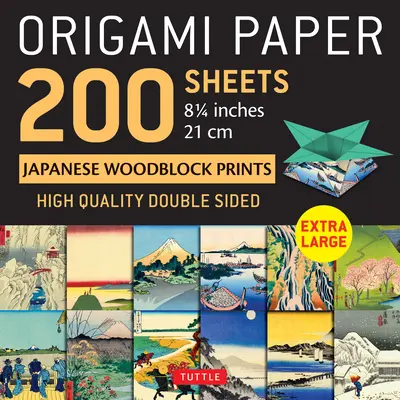 Origami Paper 200 Sheets Japanese Woodblock Prints 8 1/4 : Extra Large Tuttle Origami Paper : Feuilles d'Origami double face de haute qualité imprimées avec 12 D - Origami Paper 200 Sheets Japanese Woodblock Prints 8 1/4: Extra Large Tuttle Origami Paper: High-Quality Double Sided Origami Sheets Printed with 12 D