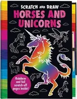 Grattez et dessinez des licornes et des chevaux ! - Livre d'activités d'art à gratter - Scratch and Draw Unicorns & Horses Too! - Scratch Art Activity Book