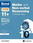 Bond 11+ : Maths et raisonnement non verbal : Tests de 10 minutes du CEM - 8-9 ans - Bond 11+: Maths & Non-verbal Reasoning: CEM 10 Minute Tests - 8-9 years