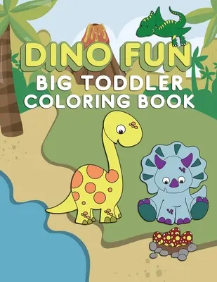 Dino Fun Toddler Coloring Book : Le livre de coloriage des dinosaures pour les enfants de 1 à 5 ans à l'école maternelle, avec des lettres, des chiffres, des formes et des couleurs. - Dino Fun Toddler Coloring Book: Dinosaur Activity Color Workbook for Toddlers & Kids Ages 1-5 for Preschool featuring Letters Numbers Shapes and Color