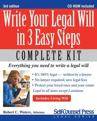 Rédigez votre testament légal en 3 étapes faciles [Avec CDROM] - Write Your Legal Will in 3 Easy Steps [With CDROM]