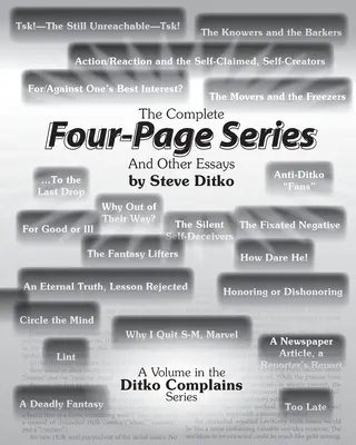 La série complète des quatre pages et autres essais - The Complete Four-Page Series And Other Essays
