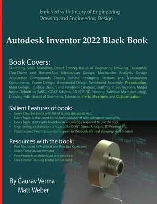 Livre noir Autodesk Inventor 2022 - Autodesk Inventor 2022 Black Book