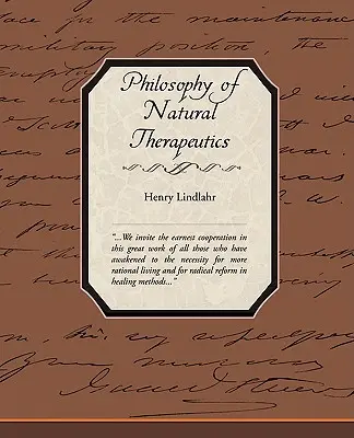 Philosophie de la thérapeutique naturelle - Philosophy of Natural Therapeutics