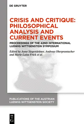 Crise et critique : Analyse philosophique et actualité - Crisis and Critique: Philosophical Analysis and Current Events