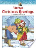 Livre à colorier Creative Haven Vintage Christmas Greetings - Creative Haven Vintage Christmas Greetings Coloring Book