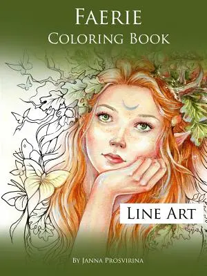 Livre de coloriage des fées : Dessin au trait - Faerie Coloring Book: Line Art