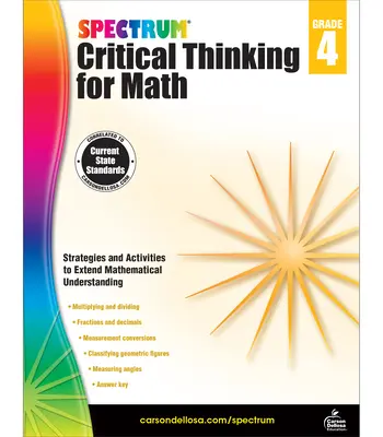 Spectrum Critical Thinking for Math, Grade 4