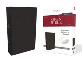 La NKJV, Bible ouverte, simili cuir, noir, édition en lettres rouges, caractères d'imprimerie confortables : Système de référence complet - The NKJV, Open Bible, Imitation Leather, Black, Red Letter Edition, Comfort Print: Complete Reference System