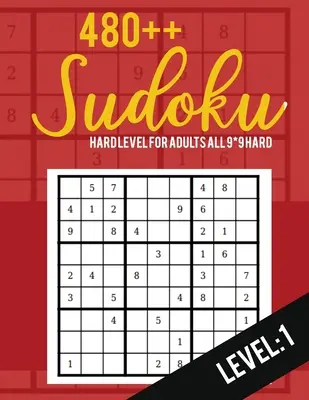 Sudoku : Niveau Difficile pour Adultes Tous 9*9 Difficile 480++ Sudoku niveau : 1- Pocket Sudoku Puzzle Books - Sudoku Puzzle Books Hard - Larg - Sudoku: Hard Level for Adults All 9*9 Hard 480++ Sudoku level: 1- Pocket Sudoku Puzzle Books - Sudoku Puzzle Books Hard - Larg