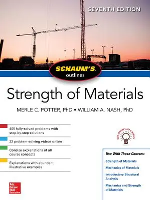 Schaum's Outline of Strength of Materials, Seventh Edition (en anglais) - Schaum's Outline of Strength of Materials, Seventh Edition