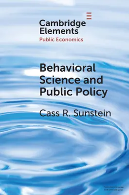 Sciences comportementales et politiques publiques - Behavioral Science and Public Policy