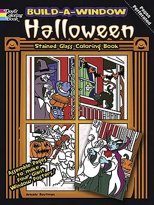 Livre à colorier « Build-A-Window Stained Glass » Halloween - Build-A-Window Stained Glass Coloring Book Halloween