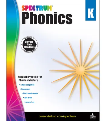 Spectrum Phonics, Grade K