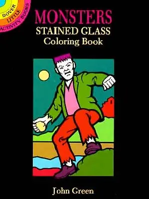 Livre à colorier des monstres en verre teinté - Monsters Stained Glass Coloring Book
