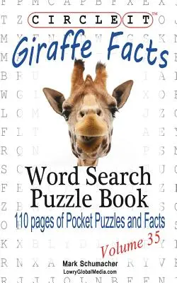 Encerclez-le, faits sur la girafe, mots cachés, livre de puzzles - Circle It, Giraffe Facts, Word Search, Puzzle Book