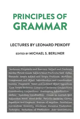 Principes de grammaire - Principles of Grammar