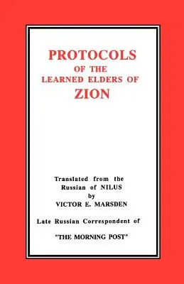 Les Protocoles des Sages de Sion - The Protocols of the Learned Elders of Zion