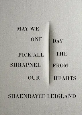 Puissions-nous un jour ramasser tous les éclats d'obus de nos cœurs - May We One Day Pick All the Shrapnel From Our Hearts