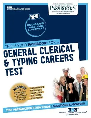 Test de carrière pour les employés de bureau et les dactylographes, 3720 - General Clerical & Typing Careers Test, 3720