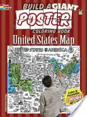 Construis un poster géant à colorier -- Carte des États-Unis - Build a Giant Poster Coloring Book -- United States Map