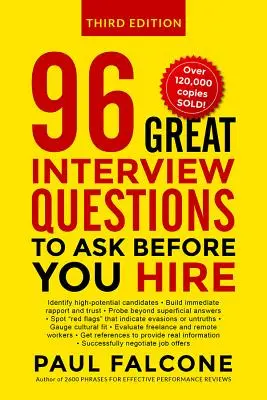 96 Questions d'entretien à poser avant d'embaucher - 96 Great Interview Questions to Ask Before You Hire