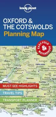 Lonely Planet Oxford & the Cotswolds Planning Map 1