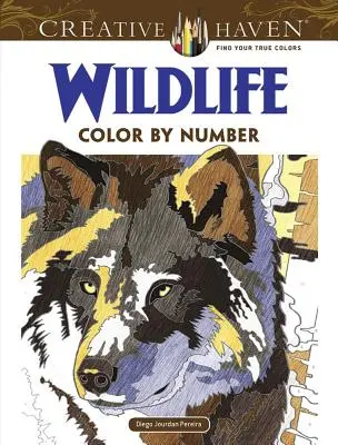 Livre de coloriage Creative Haven Wildlife Color by Number - Creative Haven Wildlife Color by Number Coloring Book