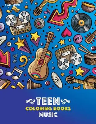 Livres de coloriage pour adolescents : Musique : Les dessins détaillés de guitares, violons, tambours et autres, motifs anti-stress, livre de coloriage pour les filles plus âgées, Bo - Teen Coloring Books: Music: Detailed Designs Of Guitars, Violins, Drums And More, Stress Relief Patterns, Coloring Book For Older Girls, Bo