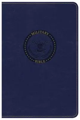 CSB Military Bible, Royal Blue Leathertouch