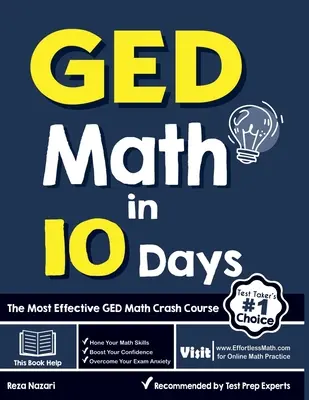 GED Math en 10 jours : Le cours accéléré de mathématiques GED le plus efficace - GED Math in 10 Days: The Most Effective GED Math Crash Course