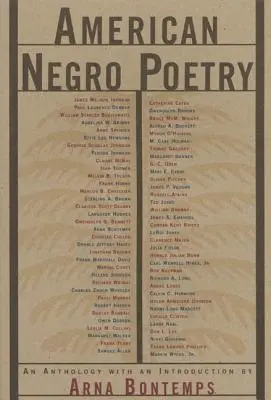 Poésie nègre américaine : Une anthologie - American Negro Poetry: An Anthology