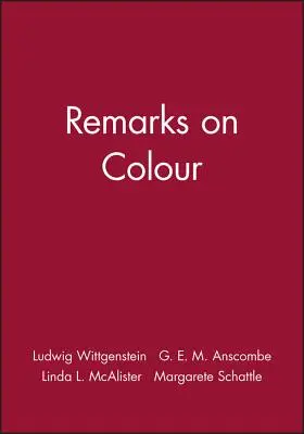 Remarques sur la couleur - Remarks on Colour