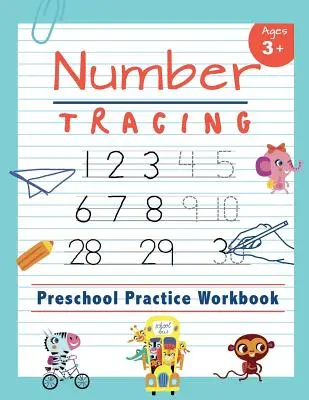 Number Tracing Preschool Practice Workbook : Apprendre à tracer les chiffres de 1 à 20 : livre de lecture et d'écriture essentiel pour les enfants de la maternelle et du jardin d'enfants âgés de 3 à 5 ans - Number Tracing Preschool Practice Workbook: Learn to Trace Numbers 1-20 Essential Reading And Writing Book for Pre K, Kindergarten and Kids Ages 3-5