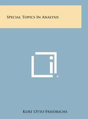 Sujets spéciaux en analyse - Special Topics in Analysis