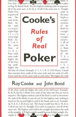 Les règles du vrai poker selon Cooke - Cooke's Rules of Real Poker