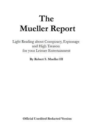 Le rapport Mueller - The Mueller Report