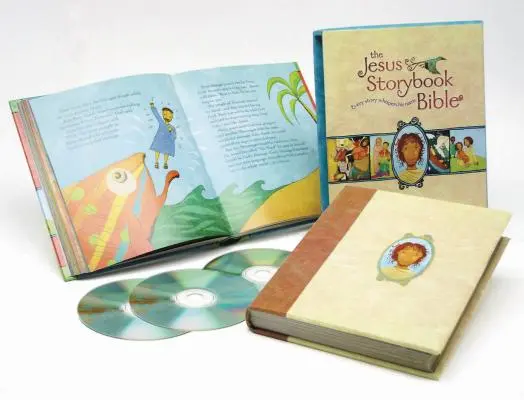 La Bible en livre d'histoires de Jésus, édition de luxe : Avec CDs [Avec le livre de lecture] - The Jesus Storybook Bible Deluxe Edition: With CDs [With Read Along]