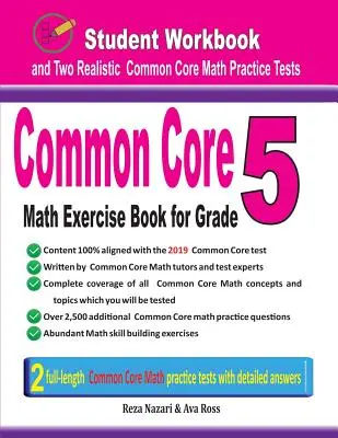 Common Core Math Exercise Book for Grade 5 : Student Workbook and Two Realistic Common Core Math Tests (en anglais) - Common Core Math Exercise Book for Grade 5: Student Workbook and Two Realistic Common Core Math Tests