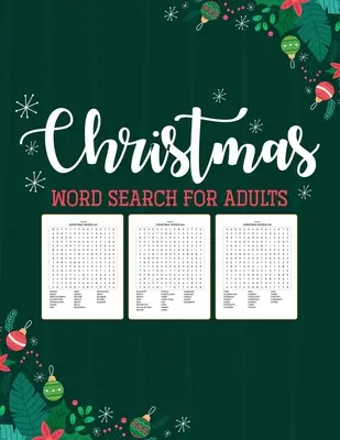 Mots cachés de Noël pour adultes : Puzzle Book - Holiday Fun For Adults - Activities Crafts - Games - Christmas Word Search For Adults: Puzzle Book - Holiday Fun For Adults - Activities Crafts - Games