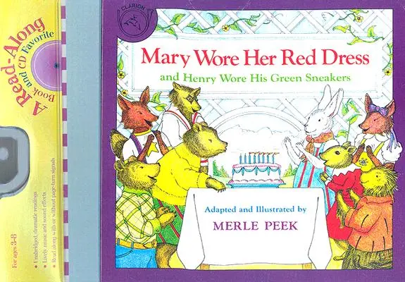 Mary portait sa robe rouge et Henry portait ses baskets vertes Livre & CD [Avec CD] - Mary Wore Her Red Dress and Henry Wore His Green Sneakers Book & CD [With CD]