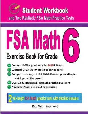 FSA Math Exercise Book for Grade 6 : Student Workbook and Two Realistic FSA Math Tests (en anglais) - FSA Math Exercise Book for Grade 6: Student Workbook and Two Realistic FSA Math Tests