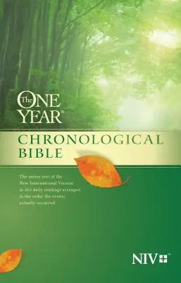 Bible chronologique d'un an-NIV - One Year Chronological Bible-NIV