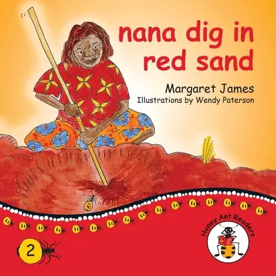 Nana creuse dans le sable rouge - nana dig in red sand