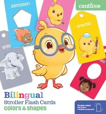 Cartes flash bilingues pour poussettes : Couleurs et formes - Bilingual Stroller Flash Cards: Colors & Shapes