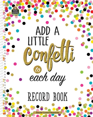 Cahier d'enregistrement des confettis - Confetti Record Book