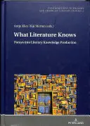 Ce que sait la littérature : incursions dans la production de connaissances littéraires - What Literature Knows: Forays Into Literary Knowledge Production