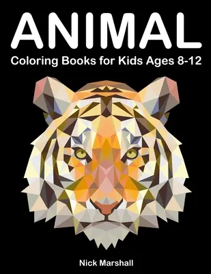 Livre de coloriage d'animaux pour les enfants de 8 à 12 ans : livres de coloriage d'animaux avec dauphin, renard, requin et cerf. - Animal Coloring Books for Kids Ages 8-12: Animetrics Coloring Books with Dolphin, Fox, Shark and Deer