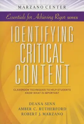 Identifier le contenu critique - Identifying Critical Content