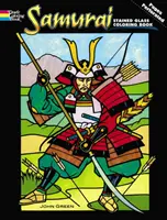 Livre à colorier sur les samouraïs - Samurai Stained Glass Coloring Book